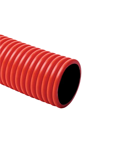 FLEXIBLE DOUBLECOAT CORRUGATED PIPE Ф52/Ф63 RED