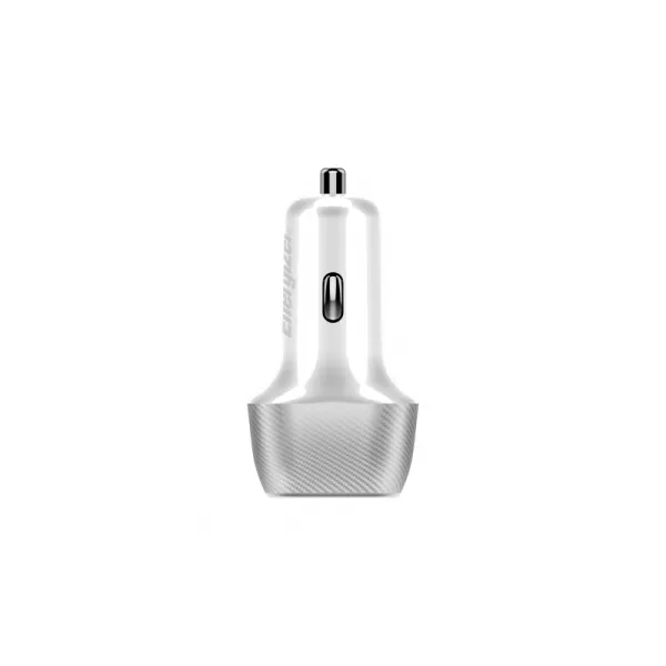 Energizer Ultimate - USB-C & USB-A 38W PD + QC3.0 car charger (White / Silver)