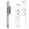 ELECTROMAGNETIC STRIKE PLATES 6-12V AC/DC