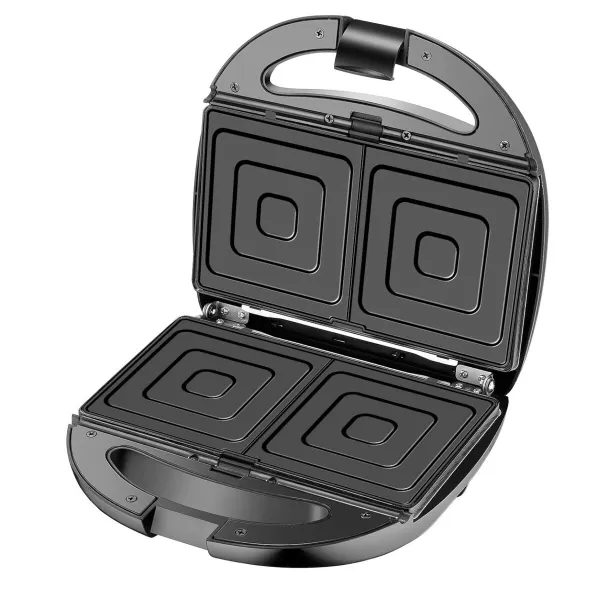 Sviestmaižu Aparāts Adler CR 3057 Melns Sudrabains 1200 W