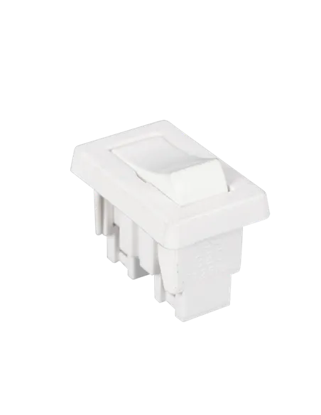 V 144/B WHITE SQUARE RECCESED SWITCH