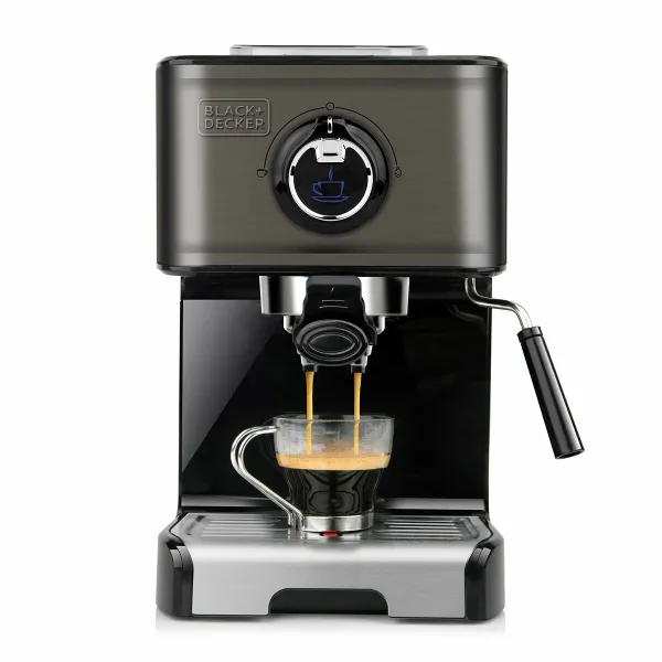 Ekspress Rokas Kafijas Automāts Black & Decker ES9200010B Melns Sudrabains 1,2 L
