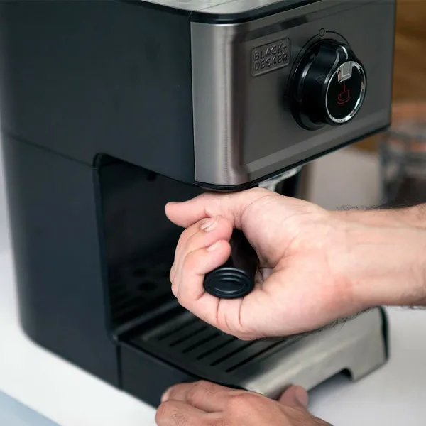 Ekspress Rokas Kafijas Automāts Black & Decker ES9200010B Melns Sudrabains 1,2 L