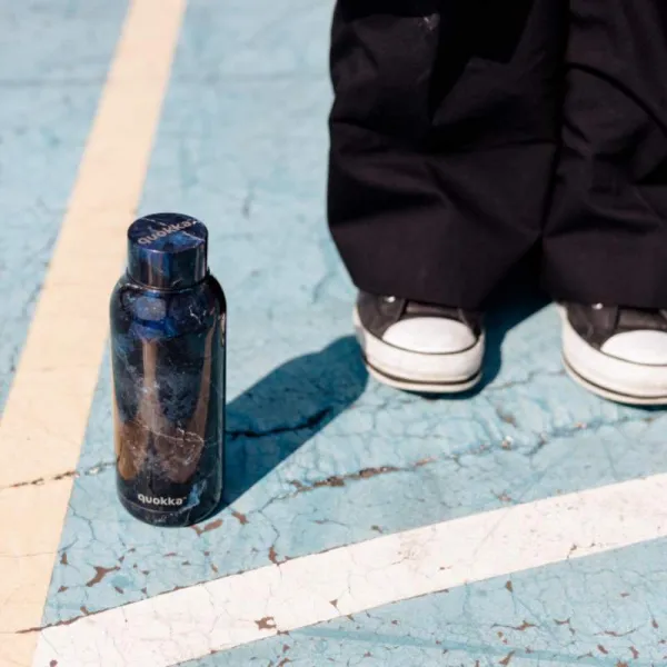 Quokka Solid - Stainless Steel Thermal Bottle 510 ml (Black Marble)