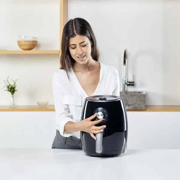 Karstā gaisa fritieris Black & Decker BXAF2500E Melns 1500 W 2,5 L