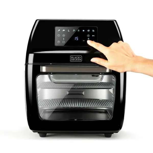 Karstā gaisa fritieris Black & Decker BXAFO1200E Melns 1700 W 12 L