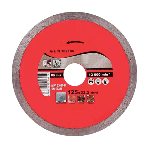 DIAMOND CUTTING DISC WET 125Х22.2mm