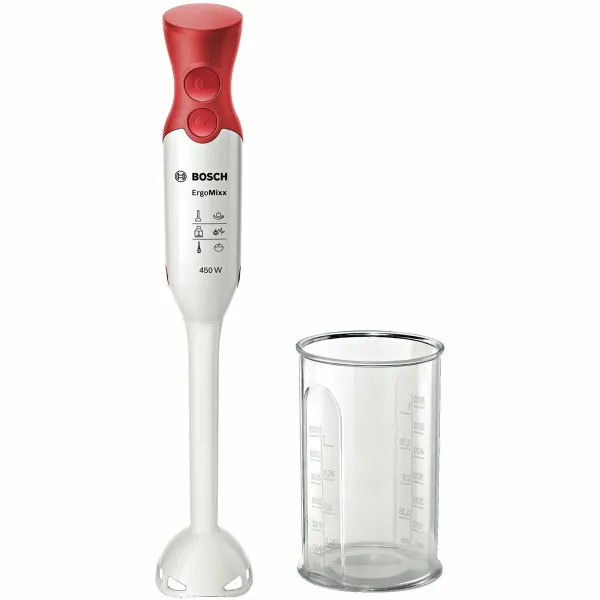 Rokās Turams Blenderis BOSCH MSM64010 Balts Sarkans 450 W
