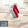 Trintuvas / tešlos maišytuvas BOSCH MFQ40303 Raudona 500 W