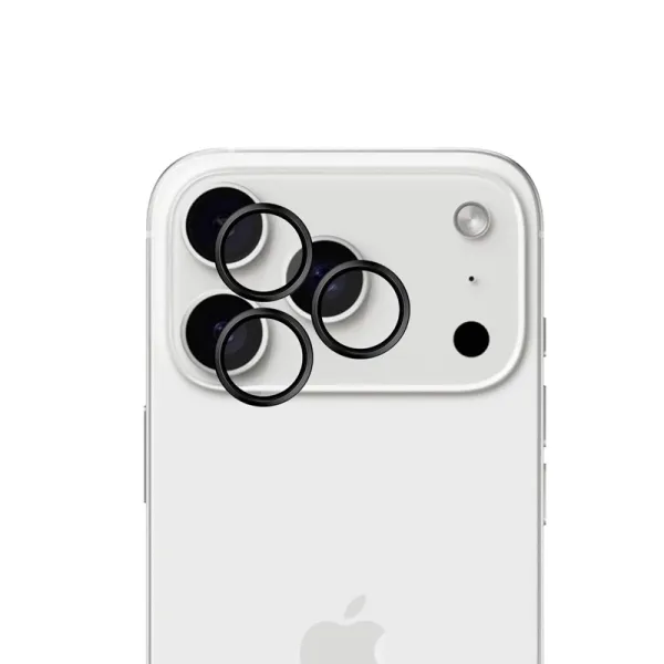 3mk HARDY Lens Protection Pro - Camera Lens Glass for iPhone 17 Pro / iPhone 17 Pro Max (Black)