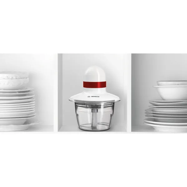 Мясорубка BOSCH MMRP1000 Белый Красный Нержавеющая сталь 400 W 800 ml 19,5 x 2,5 x 19,5 cm