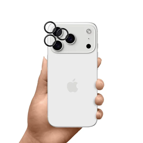 3mk HARDY Lens Protection Pro - Camera Lens Glass for iPhone 17 Pro / iPhone 17 Pro Max (Black)