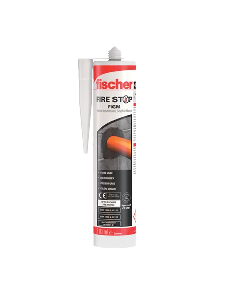 FISCHER FIGM 310 INTUMESCENT GRAPHITE MASTIC 310ml