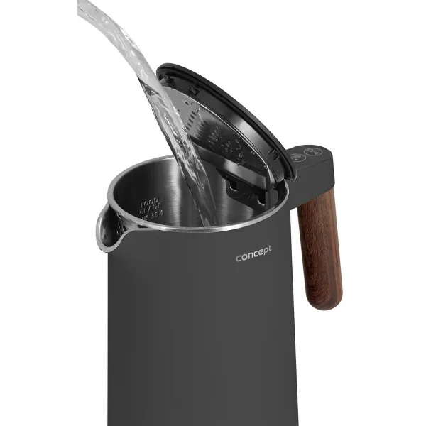 Tējkanna Concept RK3305 Tumši pelēks Koks 1850-2200 W 1,5 L