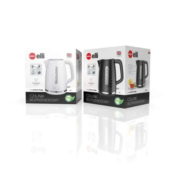 Tējkanna Eldom ELLI Balts Plastmasa 2200 W