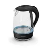 Vedenkeitin Esperanza Musta Lasi Muovinen 2200 W 1,7 L