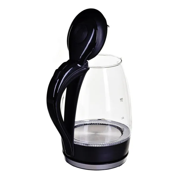 Vedenkeitin Esperanza Musta Lasi Muovinen 2200 W 1,7 L
