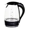 Vedenkeitin Esperanza Musta Lasi Muovinen 2200 W 1,7 L