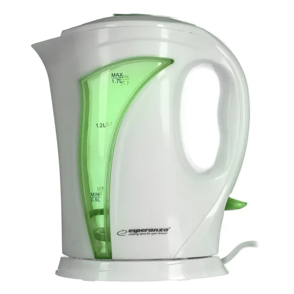Vedenkeitin Esperanza EKK018G  Valkoinen Vihreä Monivärinen Muovinen 2200 W 1,7 L