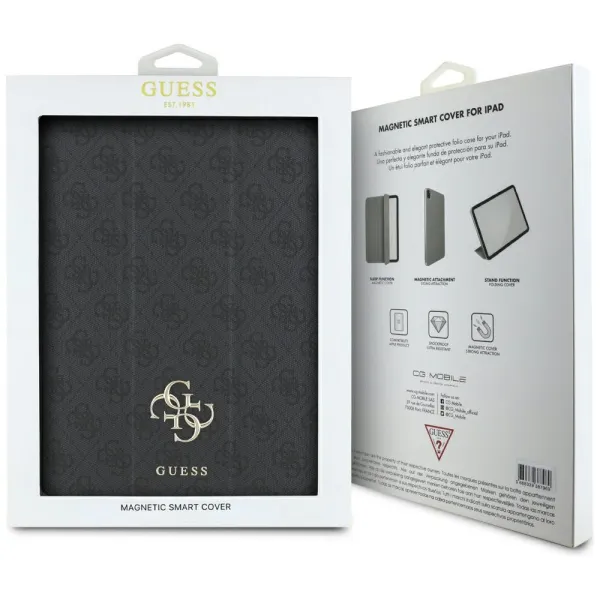 Guess Magnetic 4G Big Logo - Case iPad Air 13" M3 (2025) / iPad Air 13" M2 (2024) (black)
