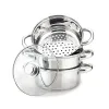 Пароварка с кастрюлей Feel Maestro MR-2900-18 Сталь Cтекло Нержавеющая сталь 2 L