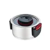 Kastrolis ar Vāku Feel Maestro MR-3530-18 Sarkans Melns Tērauds Nerūsējošais tērauds Plastmasa Ø 18 cm 2,3 L