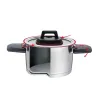 Кастрюля с крышкой Feel Maestro MR-3530-18 Черно-красный Сталь Нержавеющая сталь Пластик Ø 18 cm 2,3 L
