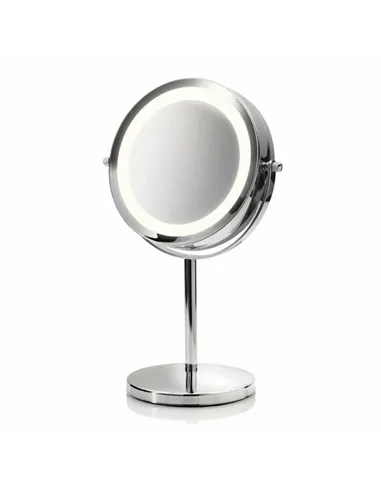 Magnifying Mirror Medisana 88550 Chrome Metal Stainless steel Foot support LED Light