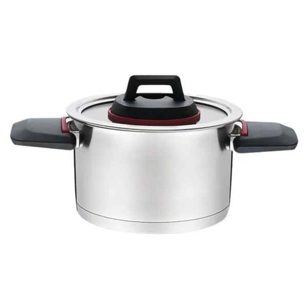 Kastrolis ar Vāku Feel Maestro MR-3530-6 Sarkans Melns Tērauds Nerūsējošais tērauds Plastmasa Ø 24 cm Ø 20 cm Ø 16 cm 1,5 L 5,8 