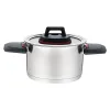 Casserole with Lid Feel Maestro MR-3530-6 Red Black Steel Stainless steel Plastic Ø 24 cm Ø 20 cm Ø 16 cm 1,5 L 5,8 L 3,2 L (6 P