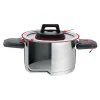 Casserole with Lid Feel Maestro MR-3530-6 Red Black Steel Stainless steel Plastic Ø 24 cm Ø 20 cm Ø 16 cm 1,5 L 5,8 L 3,2 L (6 P