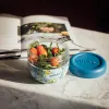 Quokka Bubble Food Jar - Food Container / Lunchbox 770 ml (Blue Peonies)