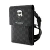 Karl Lagerfeld Saffiano Monogram Ikonik - Phone crossbody bag (black)