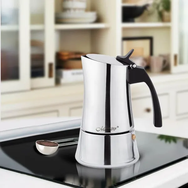 Итальянская Kофеварка Feel Maestro MR-1668-6 Серебристый Нержавеющая сталь 18/10 300 ml 6 Чашки
