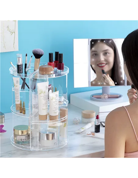 Rotating Make-up Organiser Rolkup InnovaGoods