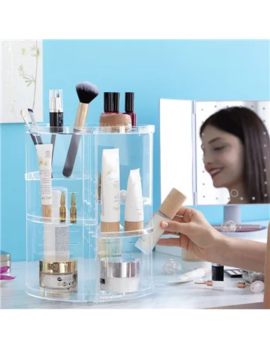 Rotating Make-up Organiser Rolkup InnovaGoods