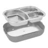 Pusdienu kastīte N'oveen LB540 Tumši pelēks Nerūsējošais tērauds 1 L 24 x 11 x 18,5 cm