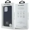 Karl Lagerfeld Silicone Shadow Metal Initial MagSafe - Case for iPhone 15 Pro Max (black)