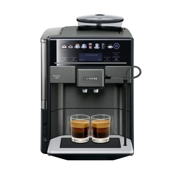 Superautomaattinen kahvinkeitin Siemens AG TE657319RW Musta Harmaa 1500 W 2 Puodeliai 1,7 L