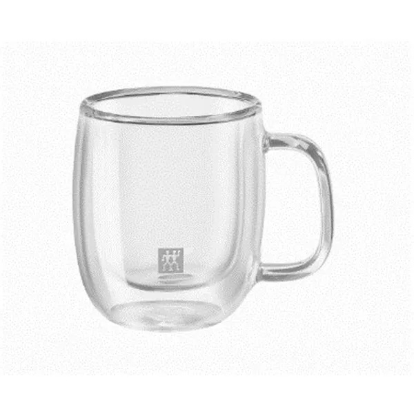 Komplekts ar 2 kafijas tasēm Zwilling 39500-110 Borosilikāta glāze 80 ml Caurspīdīgs 2 Daudzums (2 gb.)