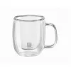 Komplekts ar 2 kafijas tasēm Zwilling 39500-110 Borosilikāta glāze 80 ml Caurspīdīgs 2 Daudzums (2 gb.)