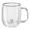 Komplekts ar 2 kafijas tasēm Zwilling 39500-110 Borosilikāta glāze 80 ml Caurspīdīgs 2 Daudzums (2 gb.)