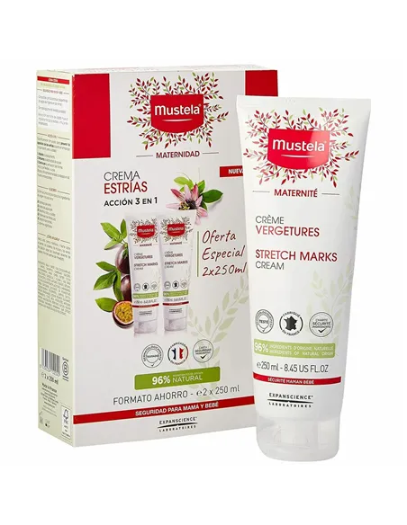 Anti-Stretch Mark Cream Mustela 48623 3-in-1 (2 x 250 ml)