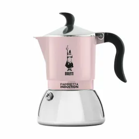 Vanhanaikainen Italialainen Mokkapannu Bialetti 29589 Ruostumaton teräs Alumiini 2 Puodeliai Pinkki