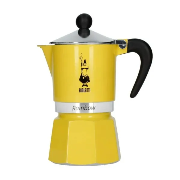 Vanhanaikainen Italialainen Mokkapannu Bialetti 29583 Keltainen Alumiini 140 ml