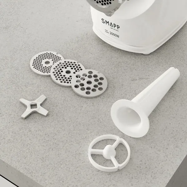 Мясорубка SMAPP 489.8 BIAŁA Белый Серый 2000 W