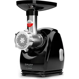 Mėsmalė SMAPP 489.8 CZARNA Juoda Nerūdijantis plienas 2000 W 2,5 Kg/min 13 x 20,5 x 13 cm