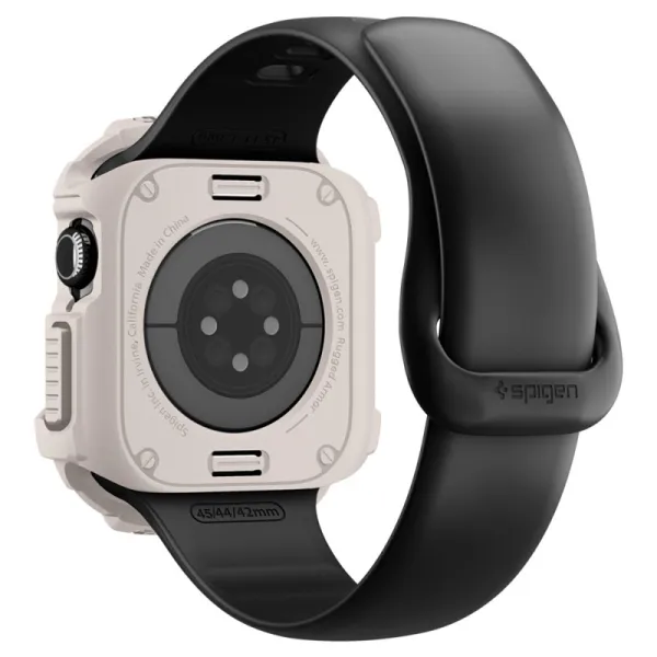 Spigen Rugged Armor V2 - Case for Apple Watch 10/11 42 mm (Dune Beige)