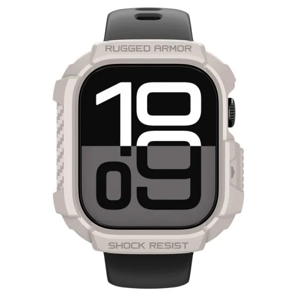 Spigen Rugged Armor V2 - Case for Apple Watch 10/11 42 mm (Dune Beige)