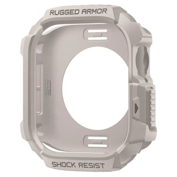 Spigen Rugged Armor V2 - Case for Apple Watch 10/11 42 mm (Dune Beige)